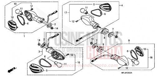 CLIGNOTANT (3) CBR600RR9 de 2009